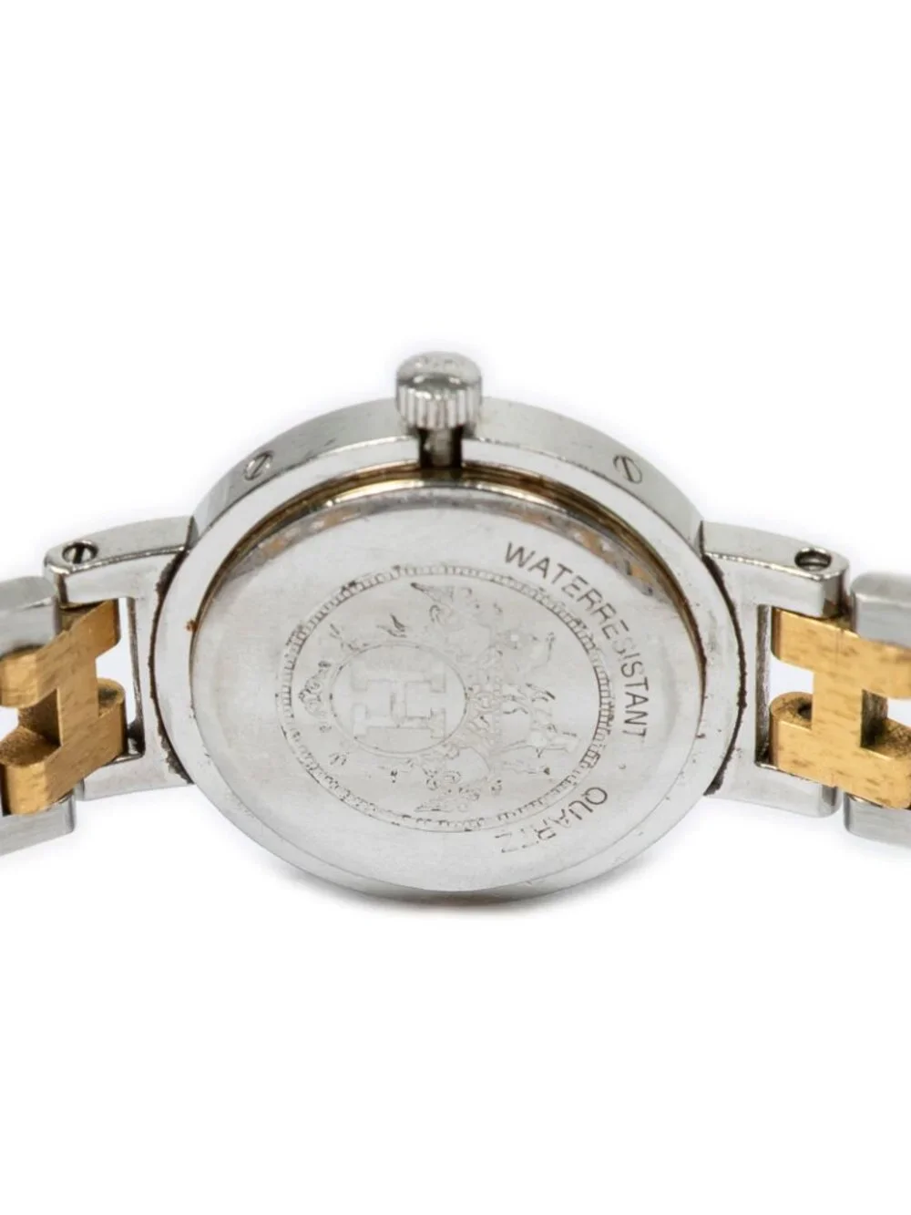 Hermes Clipper Silver Gold Plated Bracelet